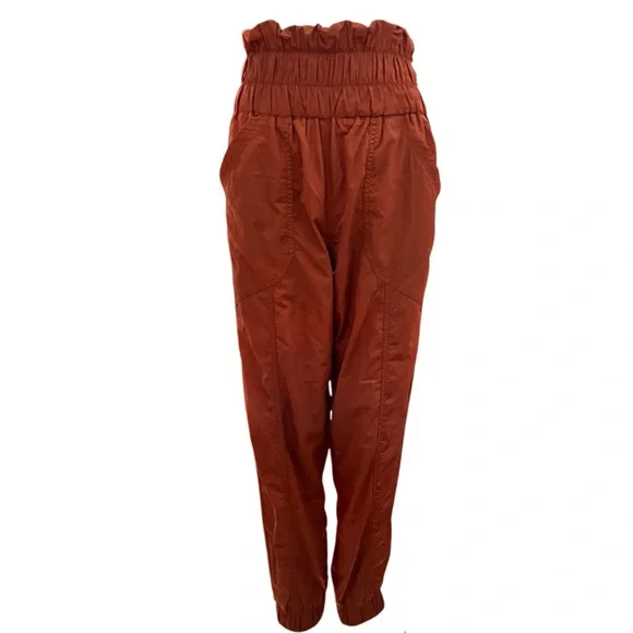 Free People Movement The Way Home Joggers Cinnamon Orange Track Pants - Picture 2 of 7